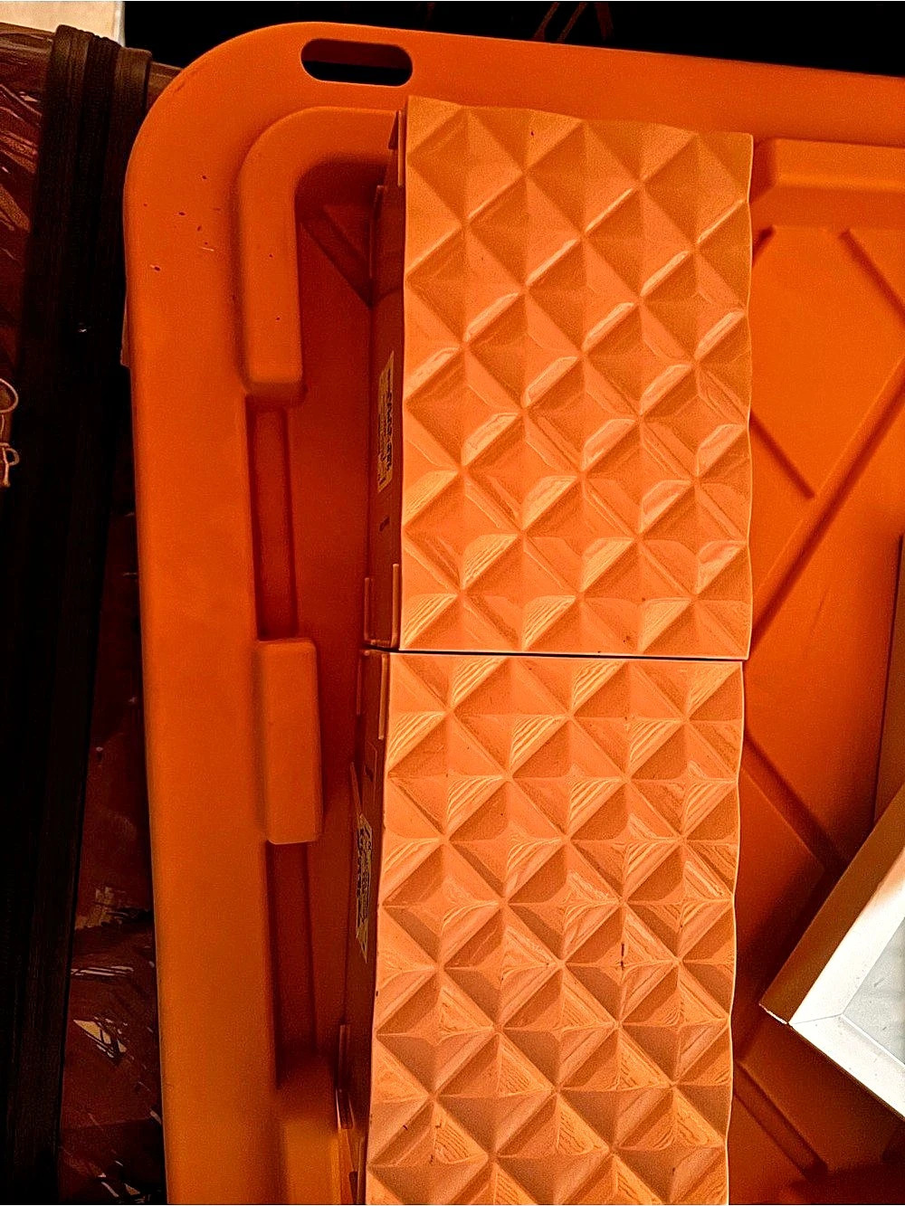 Orange Geometric Storage Organizer